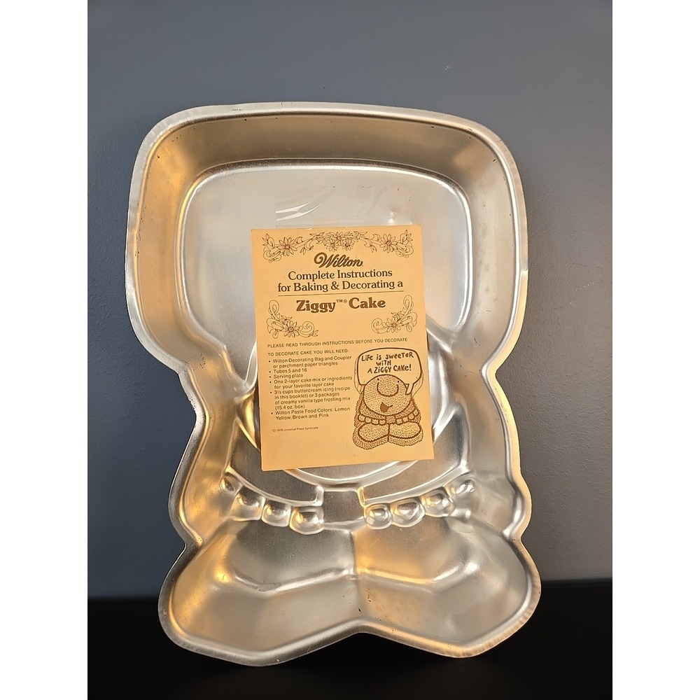 Vintage 1978 Wilton Ziggy Party Cake Pan‎ Insert & Directions